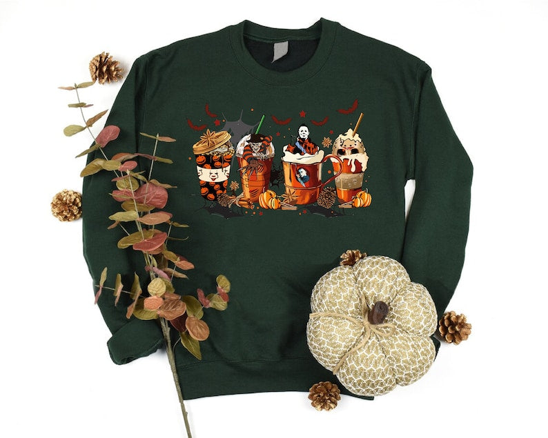 Horror Movie Coffee Latte Sweatshirt
