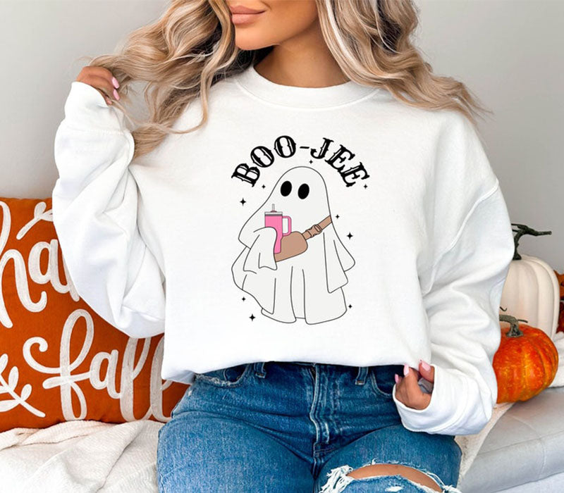 Boo Jee Ghost Cute Funny Halloween Sweatshirt