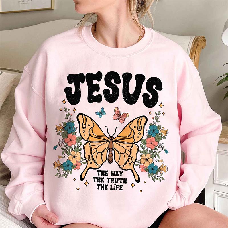 Boho Faith Bible Verse Sweatshirt
