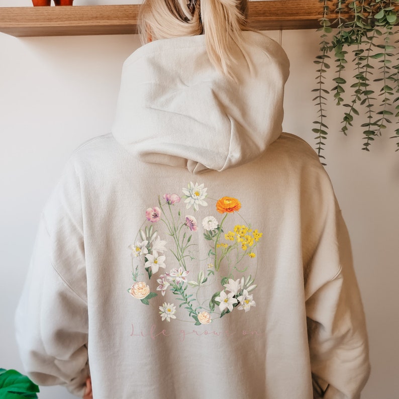 Vintage Wildflowers Crewneck Hoodie