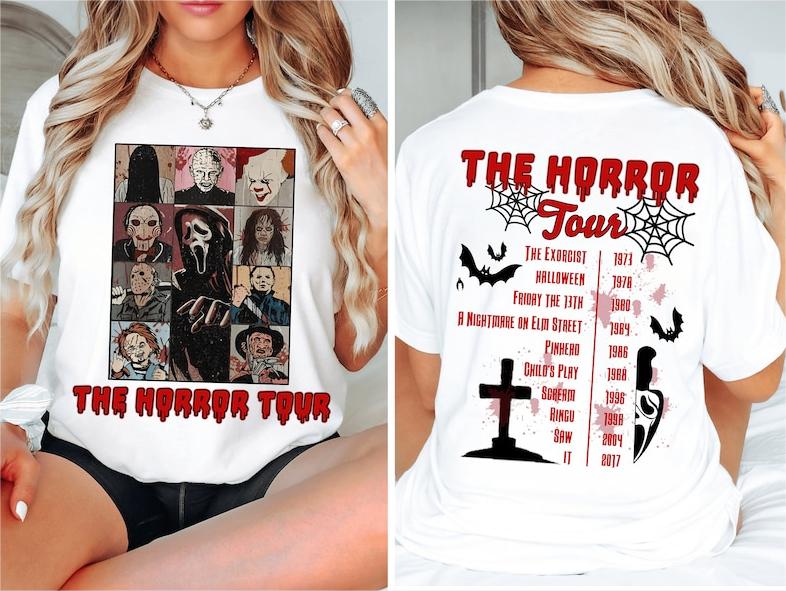 Retro The Horror Tour Casual T-shirt