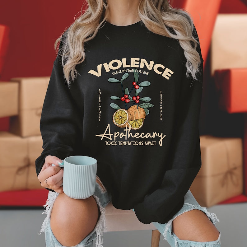 Violet Book Lover Bookish Sweatshirt