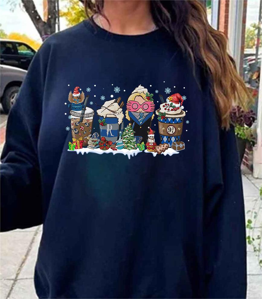Magic HP Coffee Latte Christmas Sweatshirt