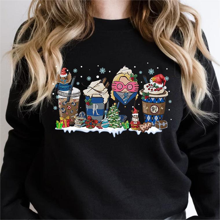 Magic HP Coffee Latte Christmas Sweatshirt