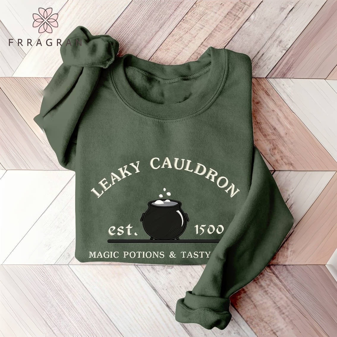 Leaky Cauldron Wizard Book Print Casual Sweatshirt