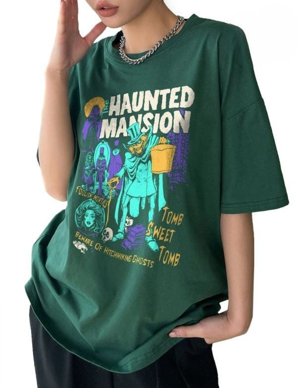 Retro The Haunted Mansion Halloween T-shirt
