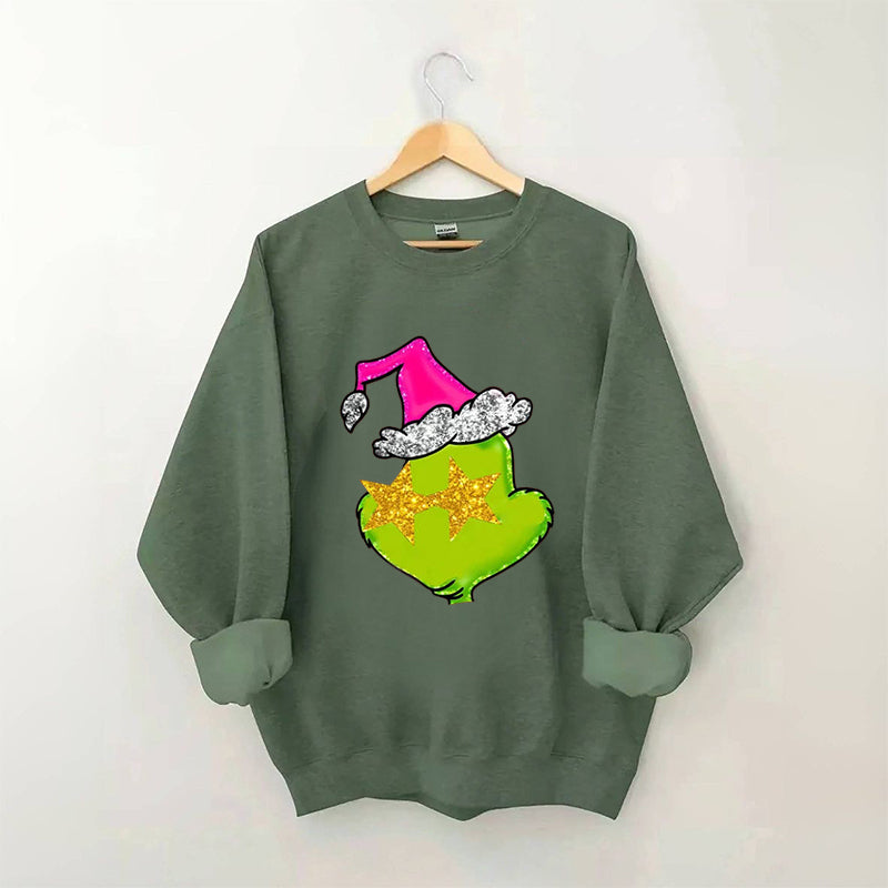 Christmas Print Crew Neck Sweatshirt
