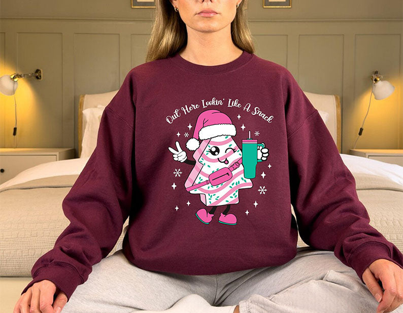 Out Here Looking Like A Snack Cake Pullover Sweatshirt