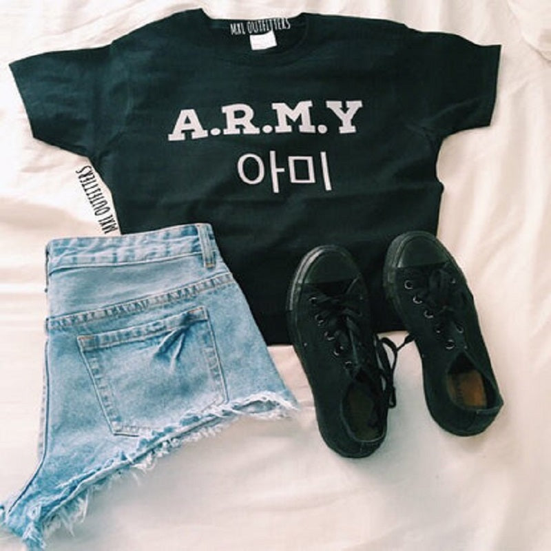 BTS Army Kpop Crewneck T-shirt