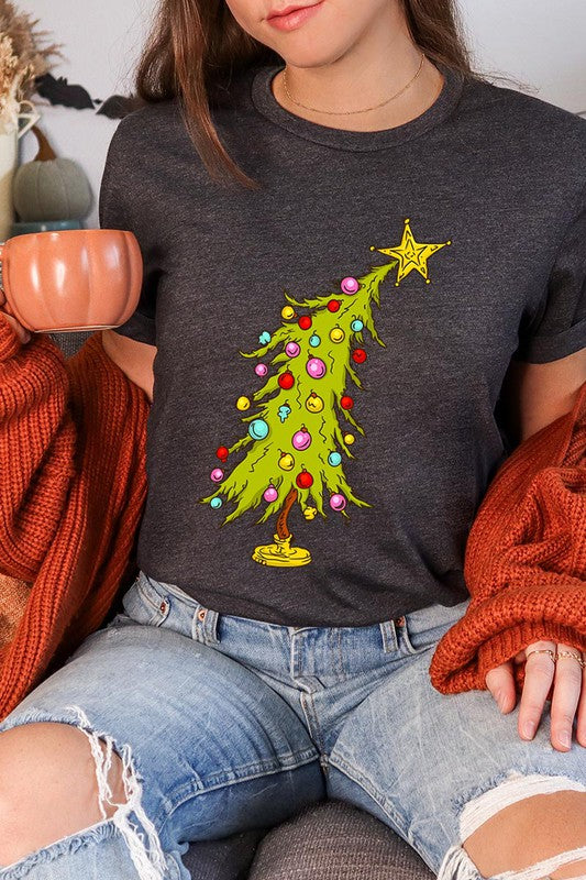 Trendy Christmas Tree T-shirt