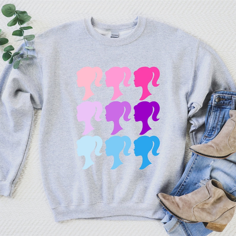 Rainbow Doll Casual Sweatshirt