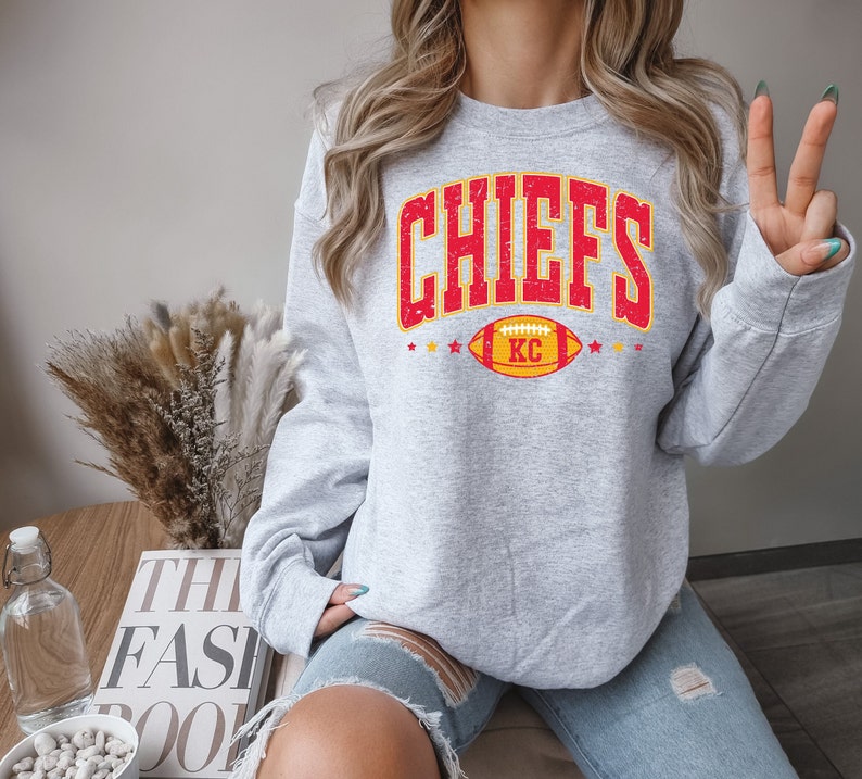 Football Print Trendy Sweatshirt