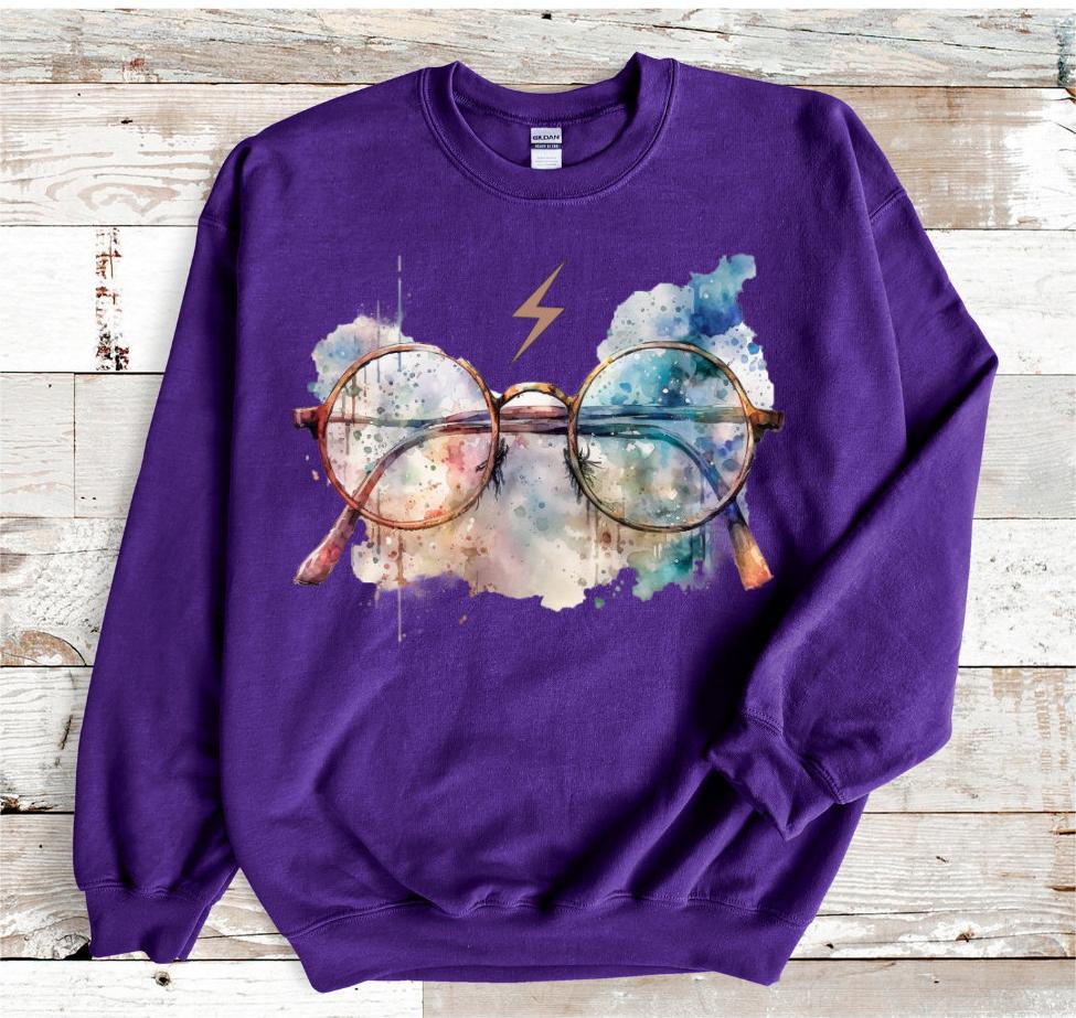 Wizard HP Glasses Magic Sweatshirt