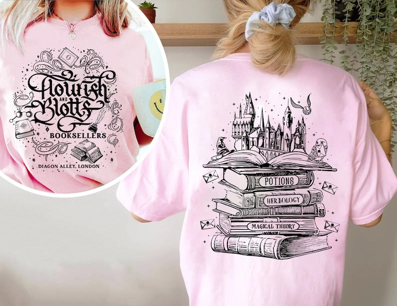 Wizard Bookshop Two-Sided T-shirt