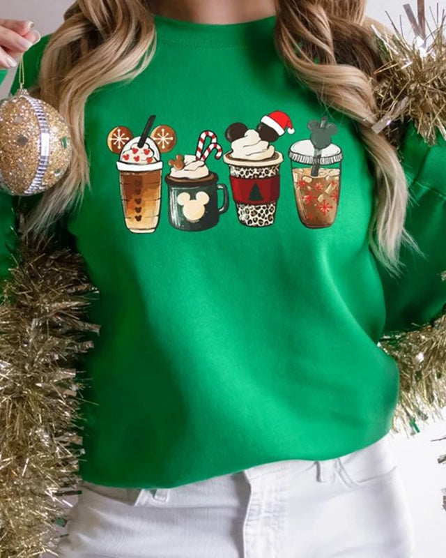 Christmas Coffee Sweatshirt Latte Sweatshirt