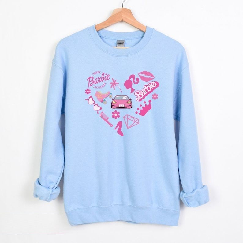 Come On Let's Go Party Heart Print Sweatshirt