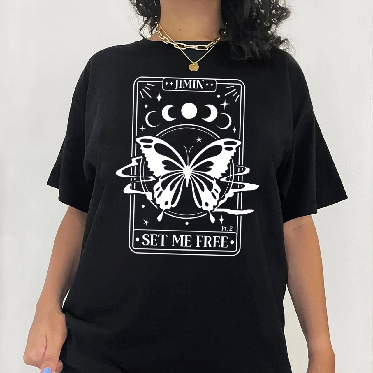 BTS Set Me Free Jimin Graphic Print T-shirt