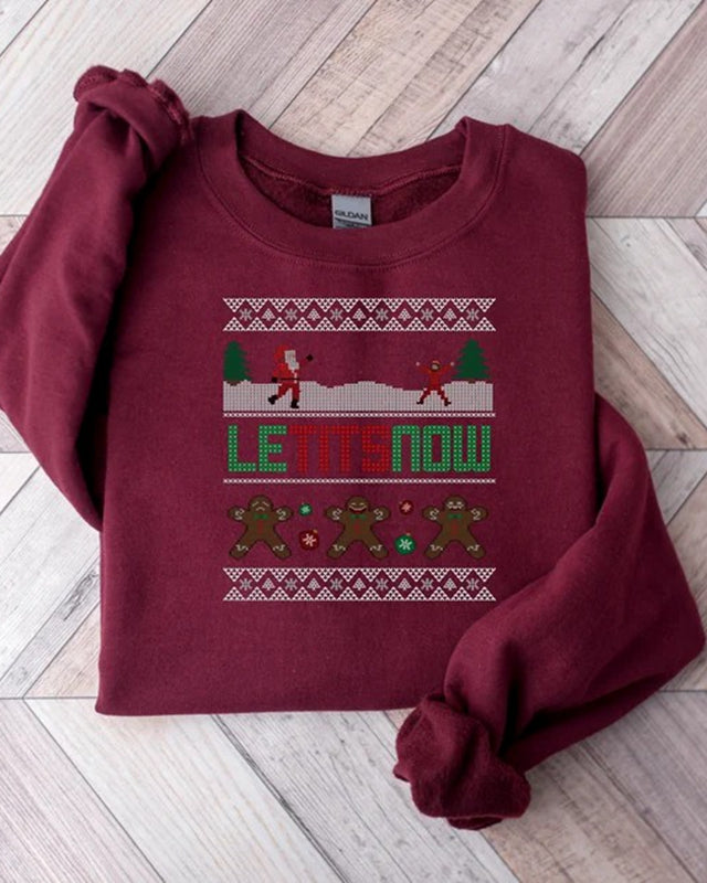 Le Tits Now Sweatshirt, Ugly Christmas Sweatshirt