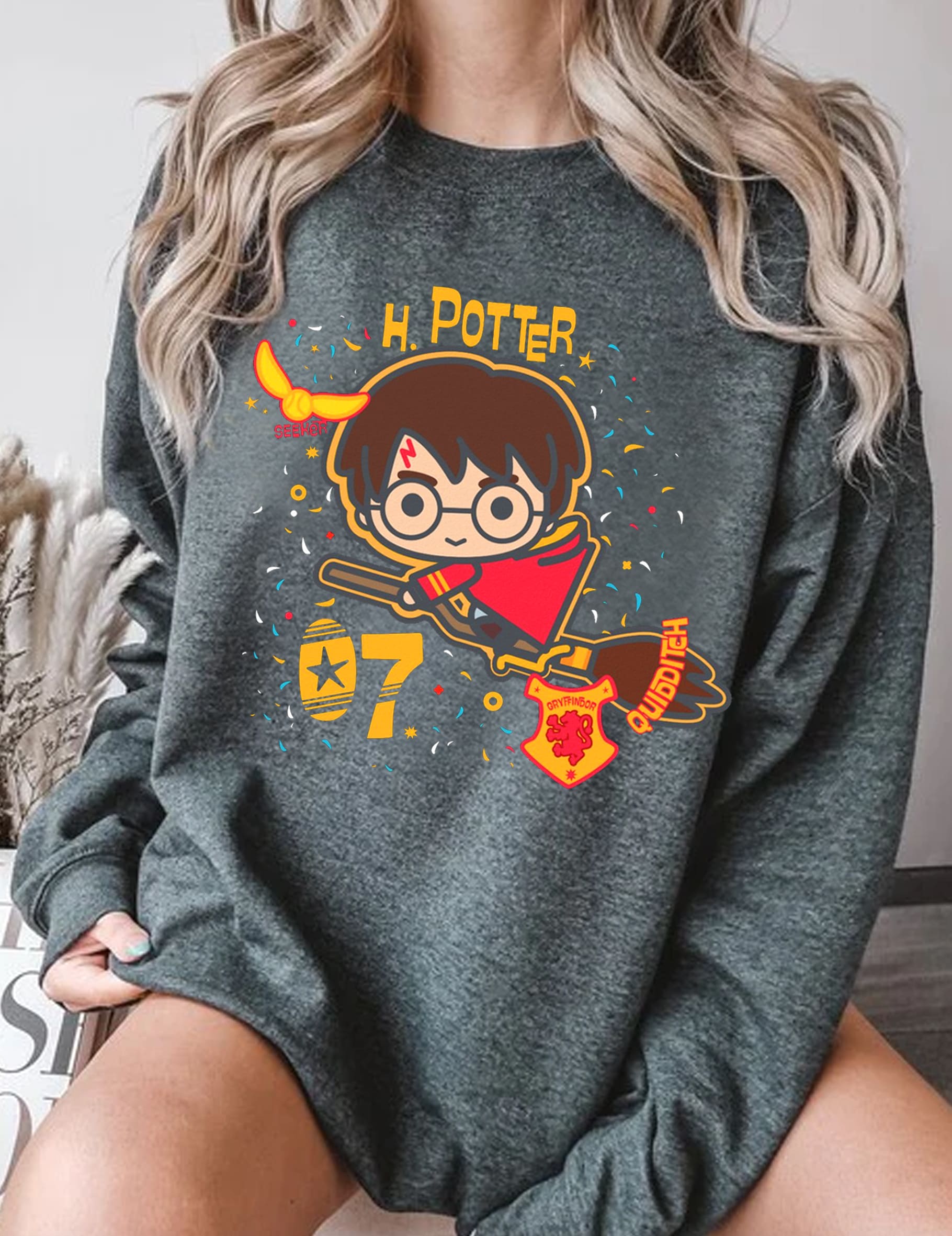 Magic Wizard School Book Lover Sweatshirt