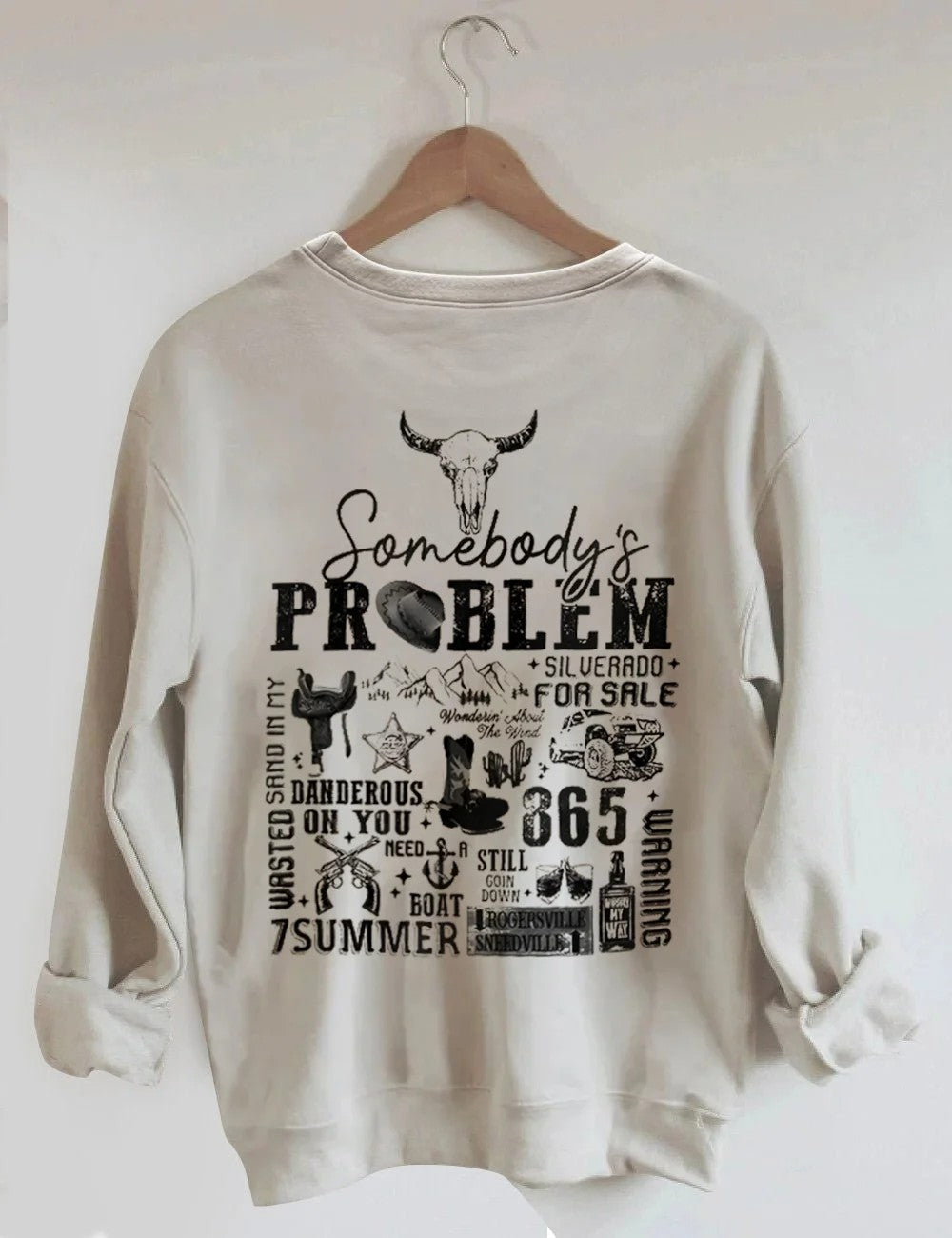 Somebody's Problem Wallen Sweatshirt- Khaki