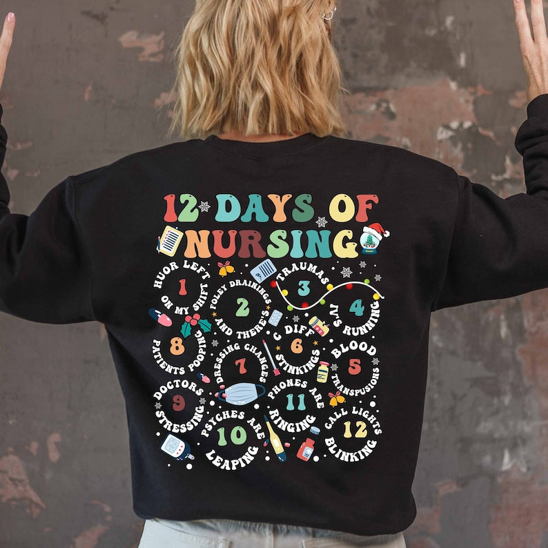 2 Days Of Nursing Hospital Christmas Sweatshirt