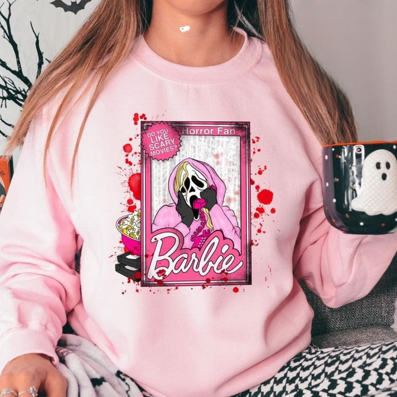 Horror Barbie Graphic Sweatshirt