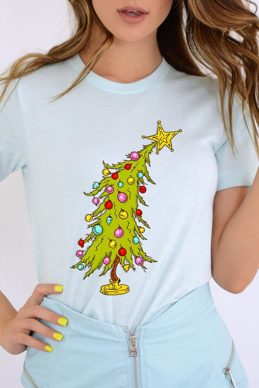 Trendy Christmas Tree T-shirt