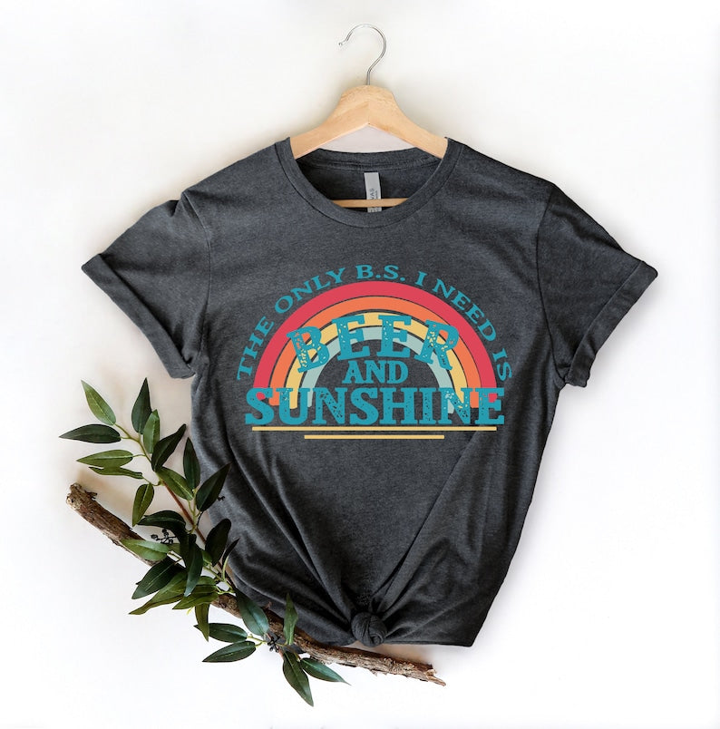 Beer and Sunshine Rainbow T-shirt